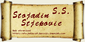 Stojadin Stjepović vizit kartica